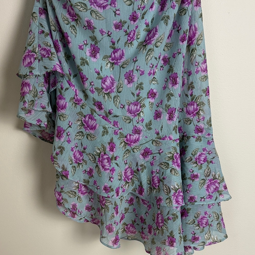 Astr Women's Pink Green One-Shoulder Asymmetrical Dress Size M - Picture 5 of 16